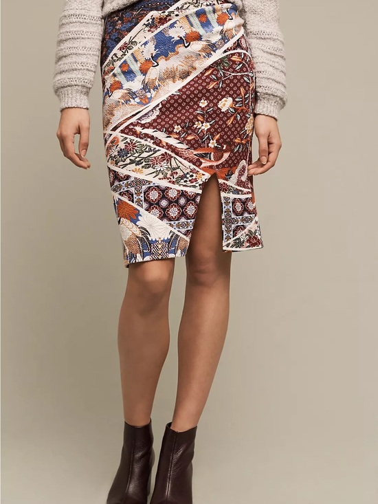 Maeve Dresses & Skirts - Maeve Vannia Printed Pencil Skirt Size Large